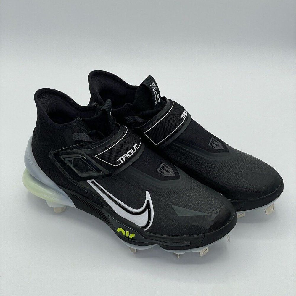 Nike Force Zoom Trout 8 Elite Black Grey White CZ5913-010 Baseball Cleats Men's